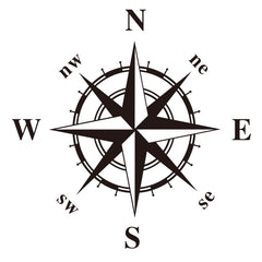D-366 Compass Pattern Car Modified Decorative Sticker, D-366