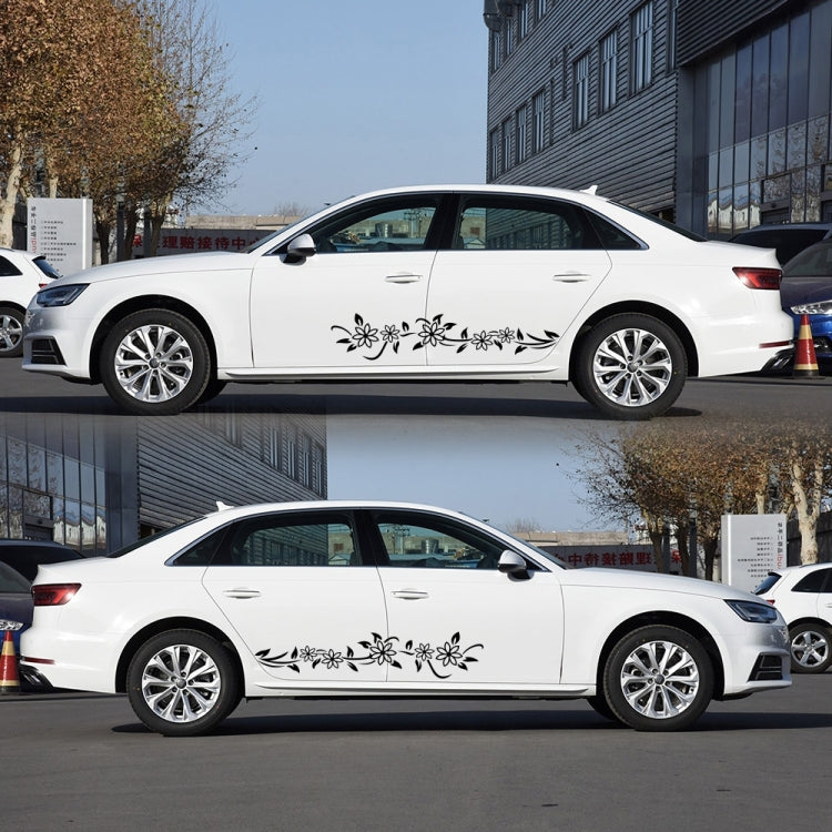 2 PCS/Set D-378 Flower Totem Pattern Car Modified Decorative Sticker, D-378