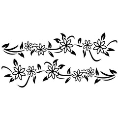 2 PCS/Set D-378 Flower Totem Pattern Car Modified Decorative Sticker, D-378