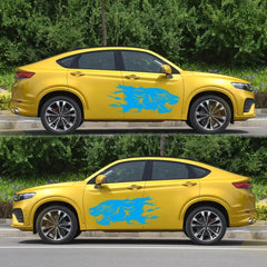 2 PCS/Set D-417 Lion Pattern Car Modified Decorative Sticker, D-417