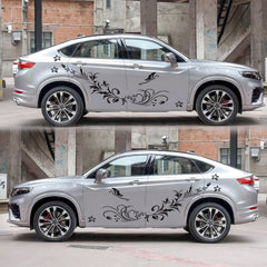 D-462 Butterfly Loves Flowers Pattern Car Modified Decorative Sticker, D-462