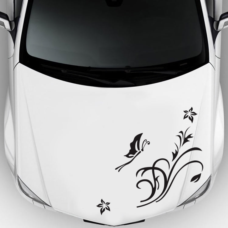 D-462 Butterfly Loves Flowers Pattern Car Modified Decorative Sticker, D-462