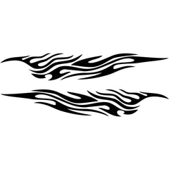 2 PCS/Set D-476 Fire Element Pattern Car Modified Decorative Sticker, D-476