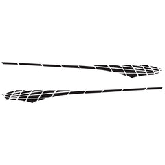 2 PCS/Set D-501 Plaid Pattern Car Modified Decorative Sticker, D-501