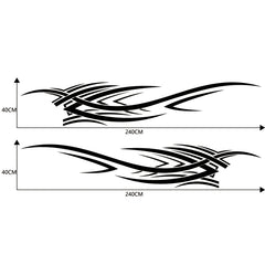 2 PCS/Set D-503 Totem Pattern Car Modified Decorative Sticker, D-503