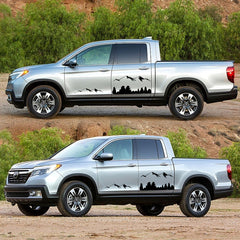 2 PCS/Set D-684 Mountain Totem Pattern Car Modified Decorative Sticker, D-684