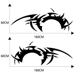 2 PCS/Set D-719 Flame Hot Wheel Pattern Car Modified Decorative Sticker, D-719