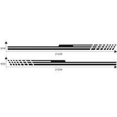 D-730 Stripe Pattern Car Modified Decorative Sticker, D-730