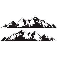 2 PCS/Set D-750 Mountain Pattern Car Modified Decorative Sticker, D-750