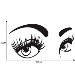 D-821 Beauty Eyes Pattern Car Modified Decorative Sticker, D-821