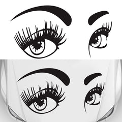 D-821 Beauty Eyes Pattern Car Modified Decorative Sticker, D-821