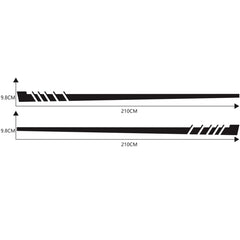 2 PCS/Set D-854 Stripe Pattern Car Modified Decorative Sticker, D-854