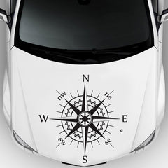 D-863 Compass Pattern Car Modified Decorative Sticker, D-863