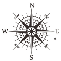 D-863 Compass Pattern Car Modified Decorative Sticker, D-863