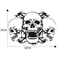 D-923 Three Skulls Pattern Car Modified Decorative Sticker, D-923