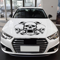 D-923 Three Skulls Pattern Car Modified Decorative Sticker, D-923