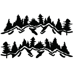 2 PCS/Set D-924 Mountain Woods Pattern Car Modified Decorative Sticker, D-924