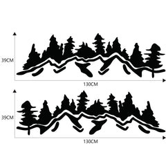 2 PCS/Set D-924 Mountain Woods Pattern Car Modified Decorative Sticker, D-924