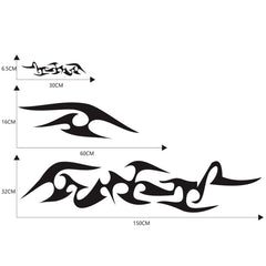2 PCS/Set D-925 Flame Pattern Car Modified Decorative Sticker, D-925, D-924