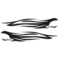 2 PCS/Set D-926 Fire Totem Pattern Car Modified Decorative Sticker, D-926