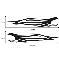 2 PCS/Set D-926 Fire Totem Pattern Car Modified Decorative Sticker, D-926