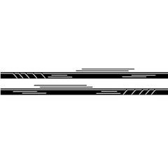 2 PCS/Set D-932 Stripe Pattern Car Modified Decorative Sticker, D-932