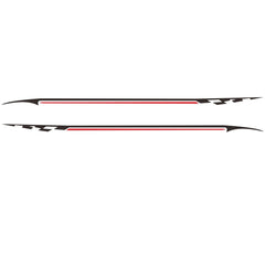 2 PCS/Set D-934 Waistline Pattern Car Modified Decorative Sticker