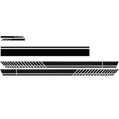 D-936 Stripe Pattern Car Modified Decorative Sticker, D-936