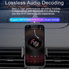 C1 Car Bluetooth 5.0 MP3 Player FM Transmitter Air Outlet Phone Holder, C1
