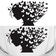 D-956 Butterfly Girl Pattern Car Modified Decorative Sticker, D-956