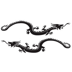 2 PCS/Set D-965 Dragon Pattern Car Modified Decorative Sticker, D-965