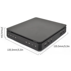 Kecag KC-708 Portable Retro Disc Album CD Player, Disc Album CD Player(Black)