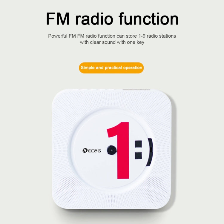 Kecag KC-808 Wall Mounted Bluetooth CD Player, KC-808 White, KC-808 Blue, KC-808 Black, KC-808 Pink