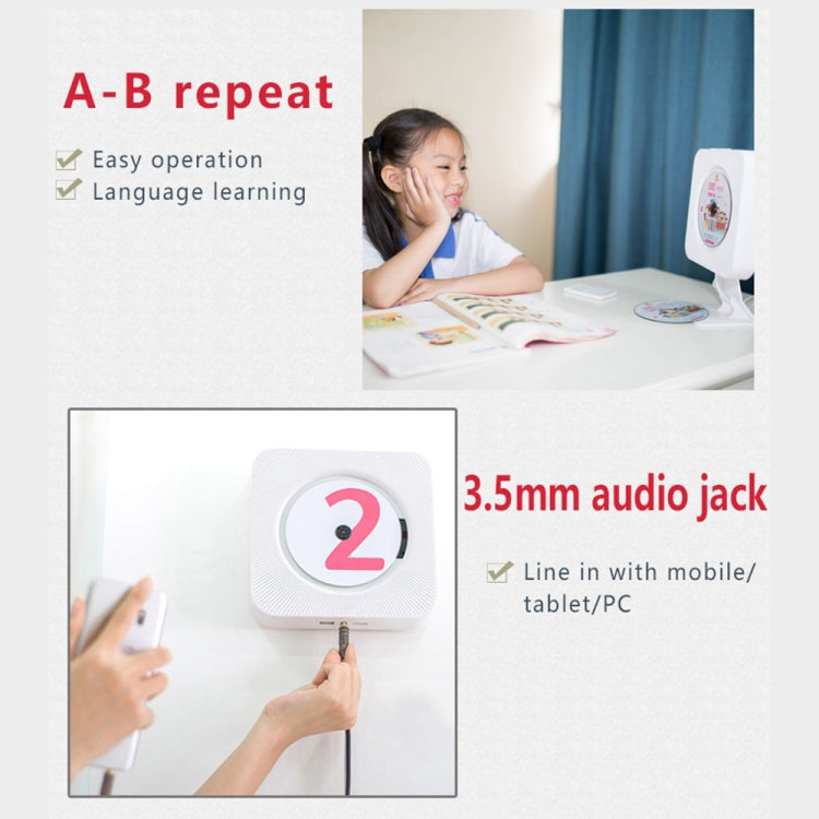 Kecag KC-808 Wall Mounted Bluetooth CD Player, KC-808 White, KC-808 Blue, KC-808 Black, KC-808 Pink