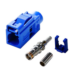 For RG174 Cable Fakra Radio Crimp Female Jack / Plug Connector with Phantom RF Coaxial