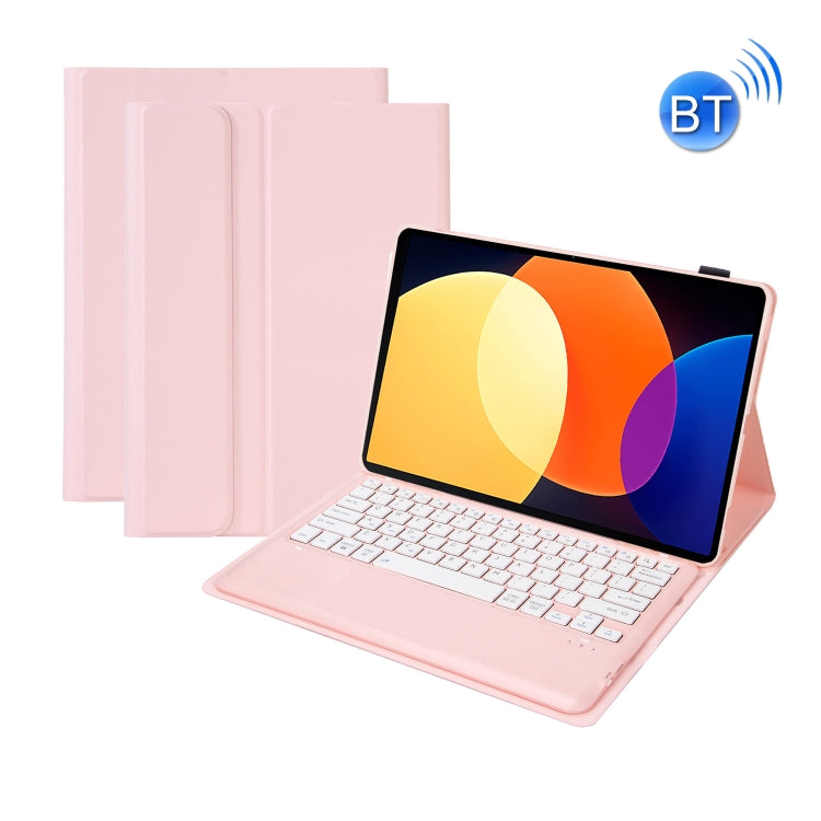 A0N4 Detachable Sheep Pattern TPU Bluetooth Keyboard Tablet Leather Case, For Xiaomi Pad 5 Pro 12.4