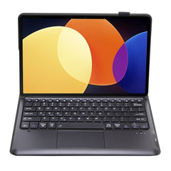 A0N4-A Detachable Sheep Pattern TPU Bluetooth Keyboard Tablet Leather Case with Touchpad, For Xiaomi Pad 5 Pro 12.4