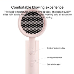 Original Xiaomi Mijia H100 Negative Ion Portable Electric Hair Dryer, US Plug, H100 (Pink), H100 (White)