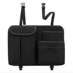 2 PCS Car Seat Back Hanging Bag Sheepskin Leather Storage Bag With Hook