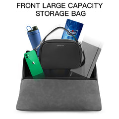 2 PCS Car Center Console Hanging Bag Sheepskin Leather Storage Bag