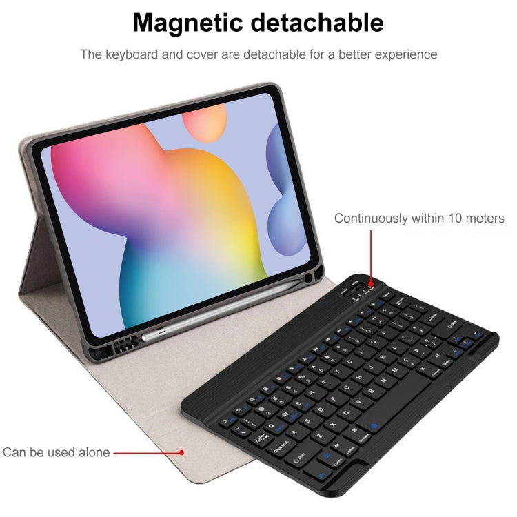 A7 Square Cap Bluetooth Keyboard Leather Case with Pen Slot, For Samsung Galaxy Tab S7, For Samsung Galaxy Tab A7 10.4 2020