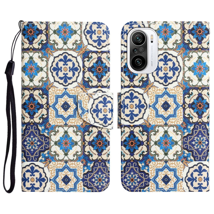 Colored Drawing Leather Phone Case, For Xiaomi Poco F3