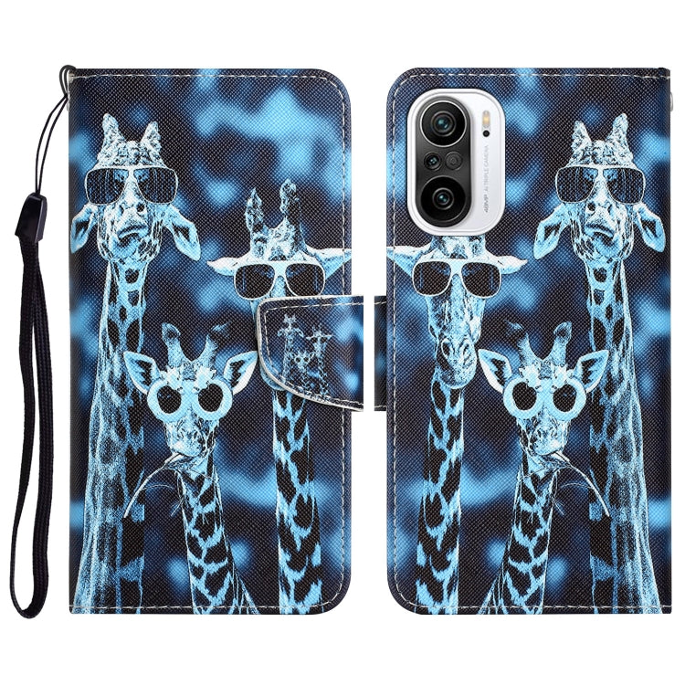Colored Drawing Leather Phone Case, For Xiaomi Poco F3