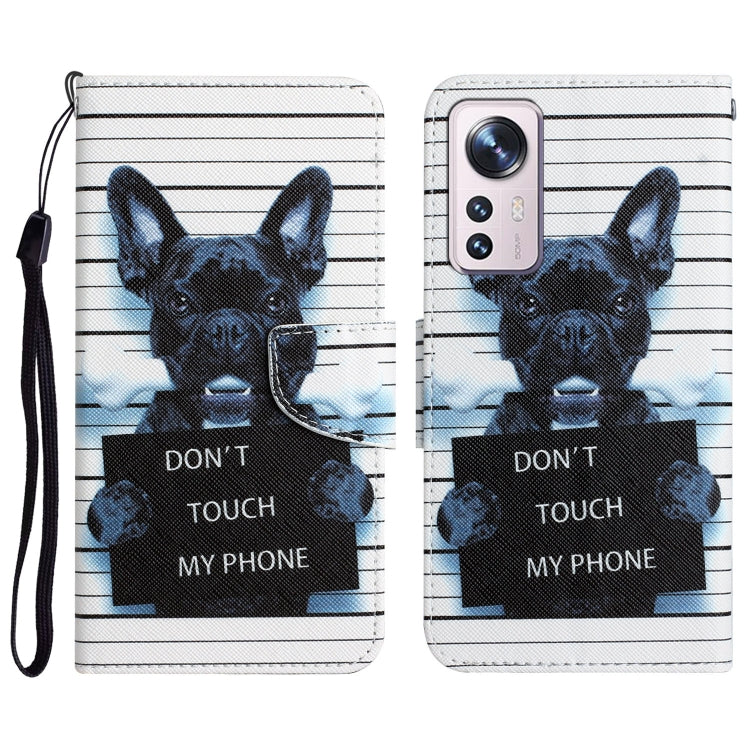 Colored Drawing Leather Phone Case, For Xiaomi 12 Lite