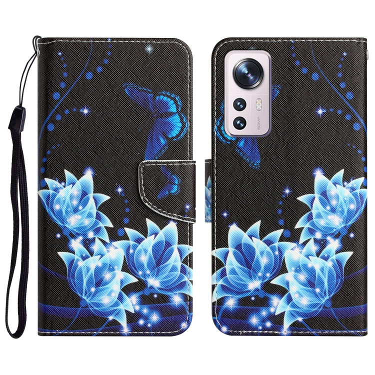 Colored Drawing Leather Phone Case, For Xiaomi 12 Lite
