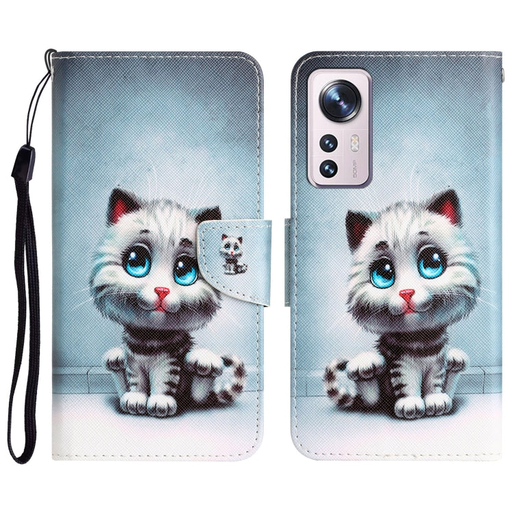 Colored Drawing Leather Phone Case, For Xiaomi 12 Lite