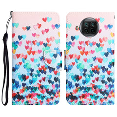 Colored Drawing Leather Phone Case, For Xiaomi Mi 10T Lite 5G