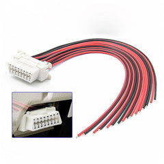 30cm 16Pin Fixed Terminal Extension Cable, Female Plug for Honda, Female Plug for Volkswagen, Male Plug, Female Plug, Female Plug for KIA
