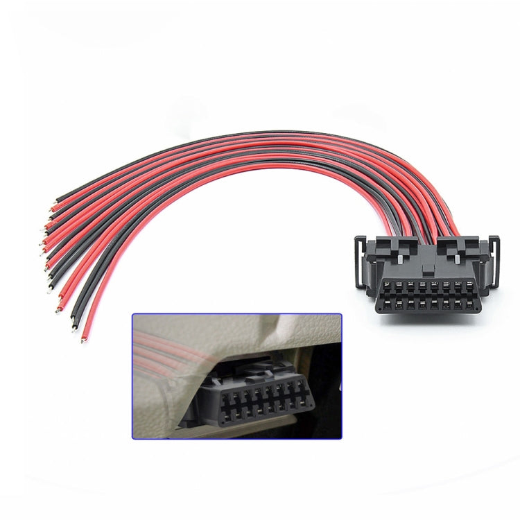 30cm 16Pin Fixed Terminal Extension Cable, Female Plug for Honda, Female Plug for Volkswagen, Male Plug, Female Plug, Female Plug for KIA