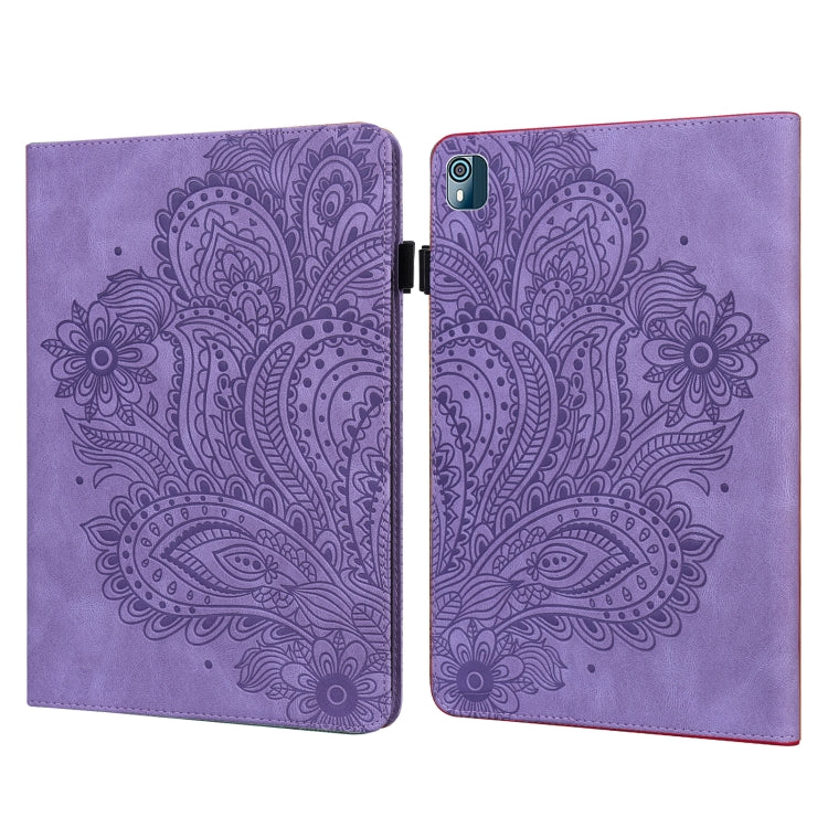 Peacock Embossed Pattern Leather Tablet Case, For Xiaomi Redmi Pad 10.61 2022, For Nokia T10, For Amazon Kindle Fire 7 2022